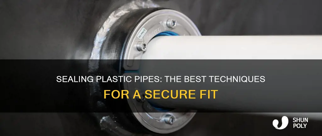 how to seal two plastic pipes together