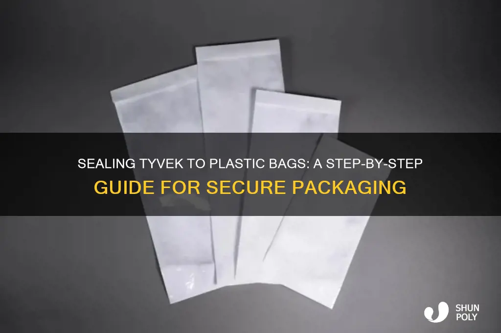 how to seal tyvec to plastic bag