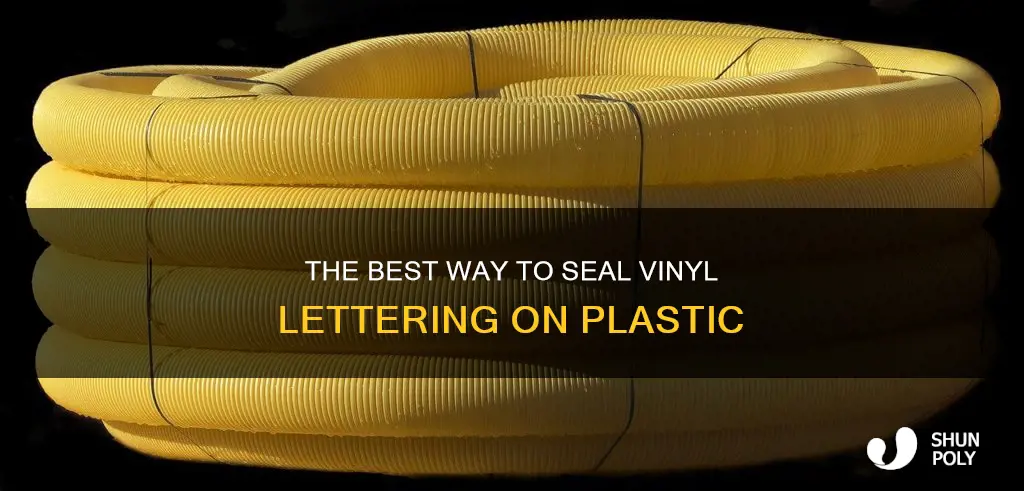 how to seal vinyl lettering on plastic