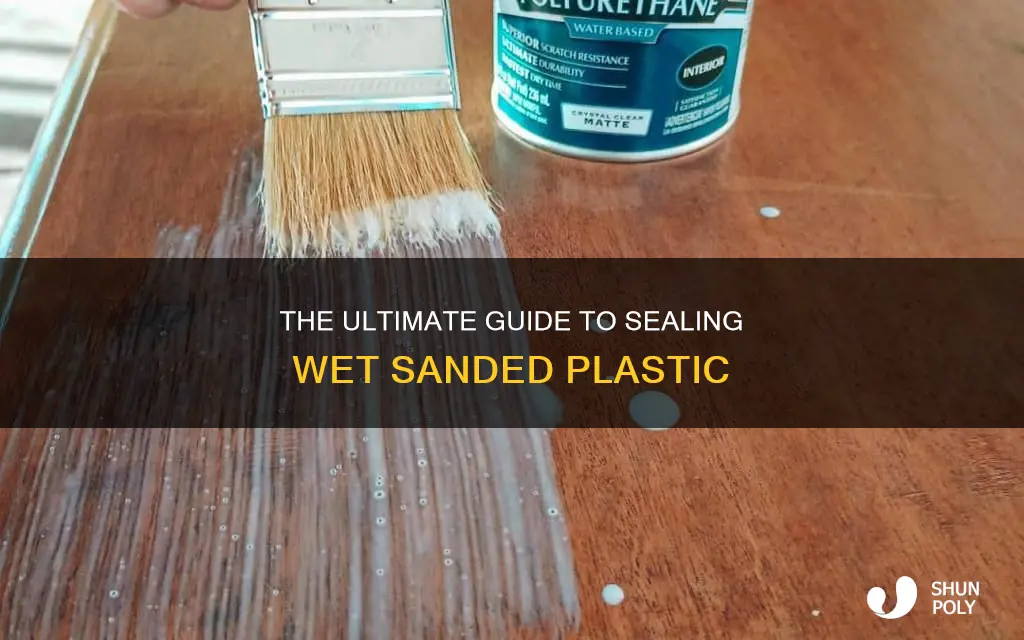 how to seal wet sanded plastic