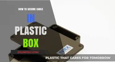 Securing Cables: Plastic Box Tricks