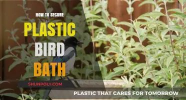 Securing Your Plastic Bird Bath: Tips and Tricks