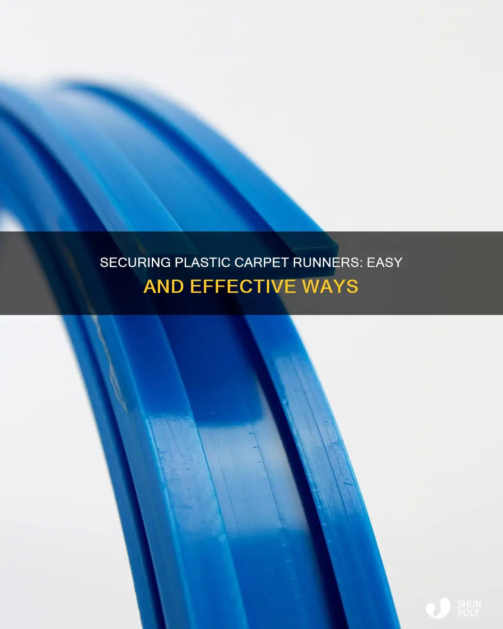 how to secure plastic carpet runner
