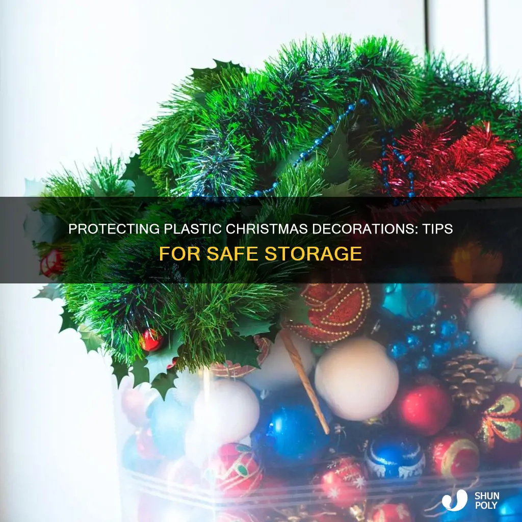 how to secure plastic christmas decorations
