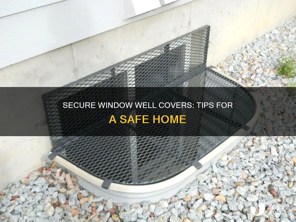 how to secure plastic window well covers