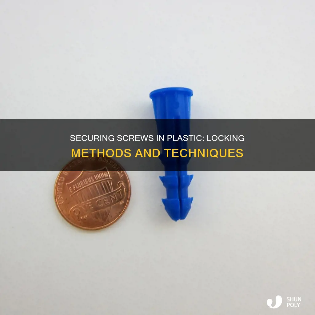 how to secure screws in plastic