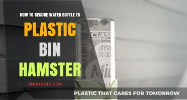 DIY Hamster Hydration: Securing a Water Bottle to a Plastic Bin