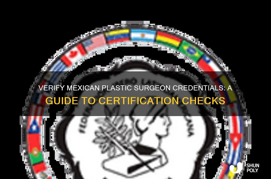 how to see if a mexican plastic surgeon is certified