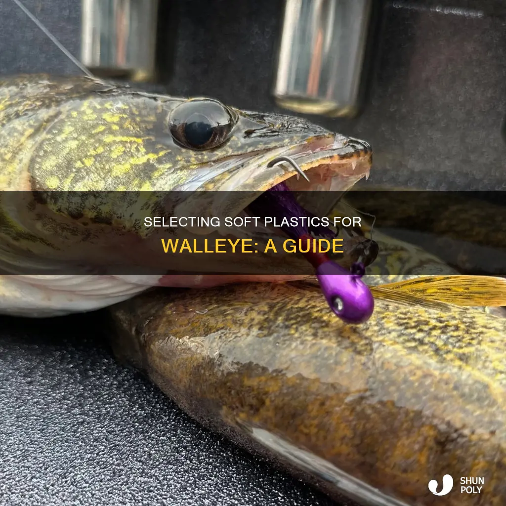 how to select soft plastic for walleye