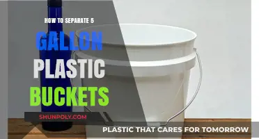 Easy Separation: 5-Gallon Plastic Buckets