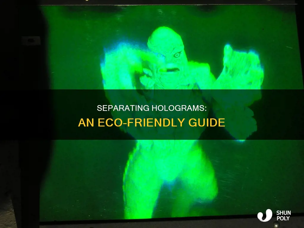 how to separate hologram from plastic
