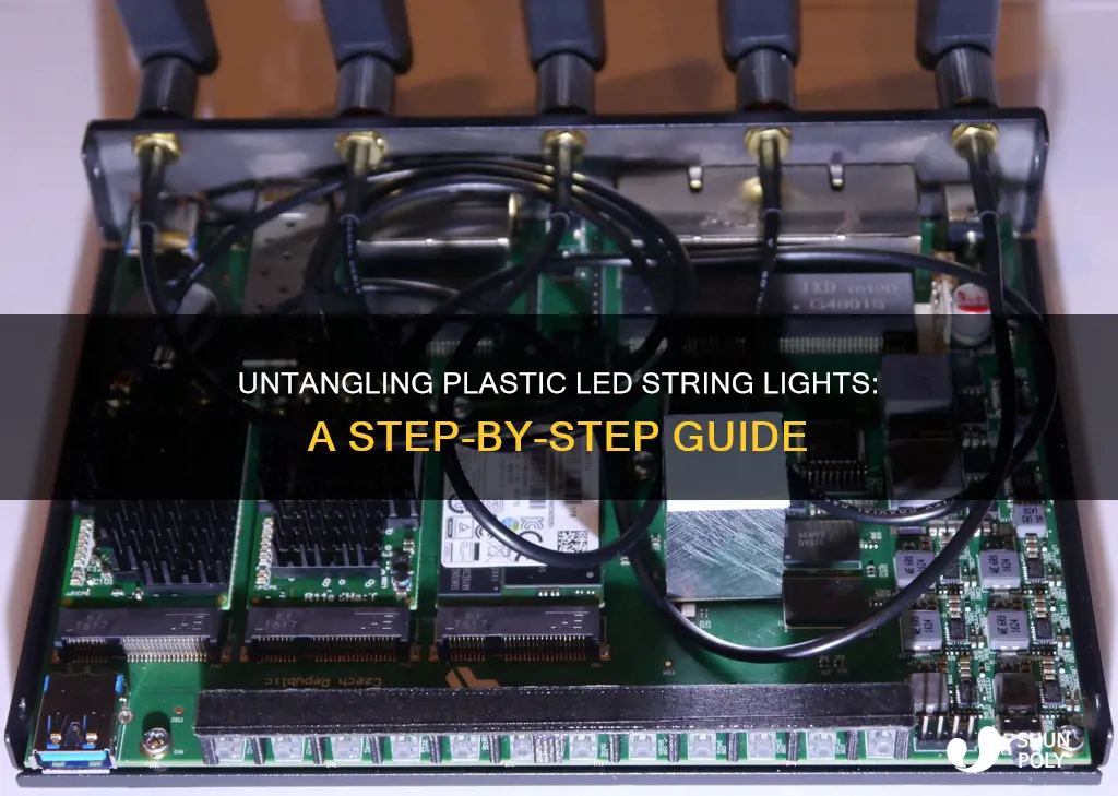 how to separate plastic led string lights