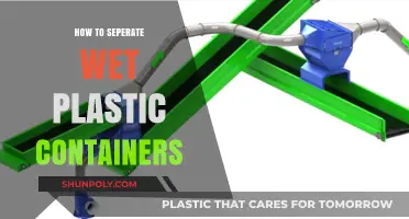 Effective Ways to Separate Wet Plastic Containers