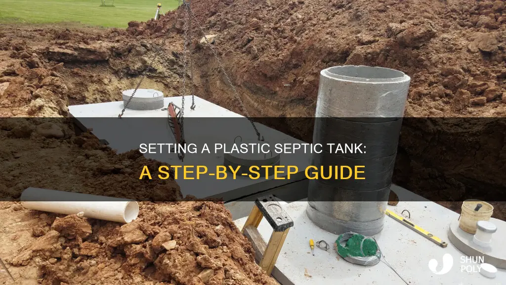 how to set a plastic septic tank