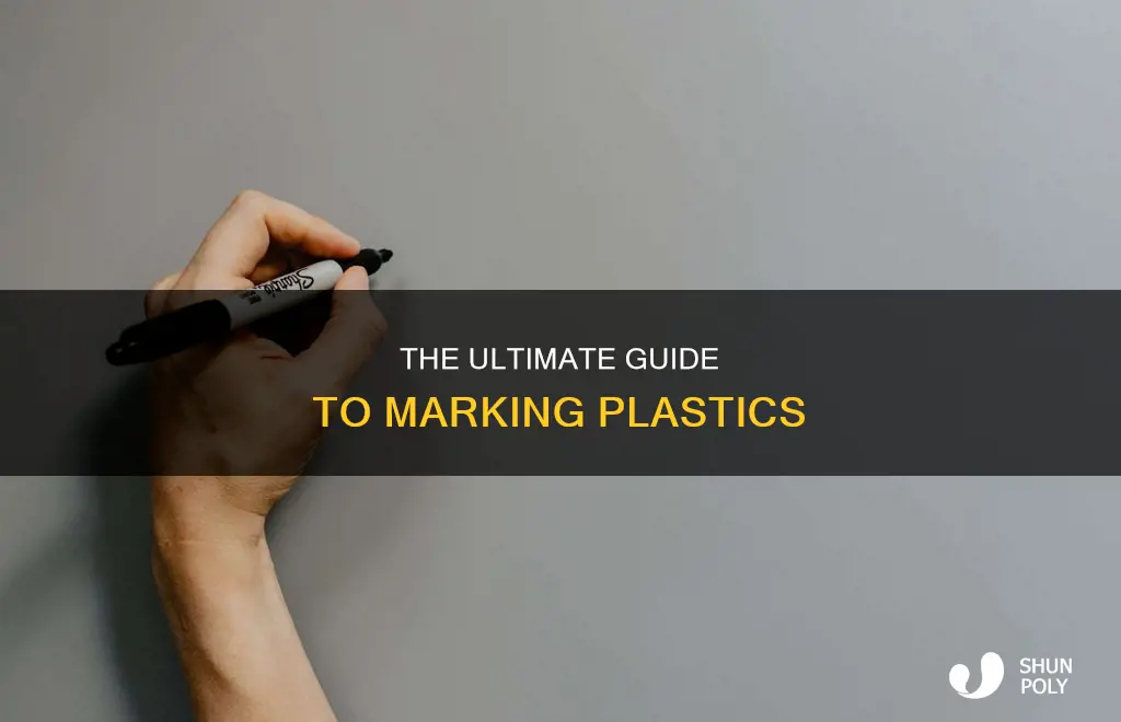 how to set marker on plastic