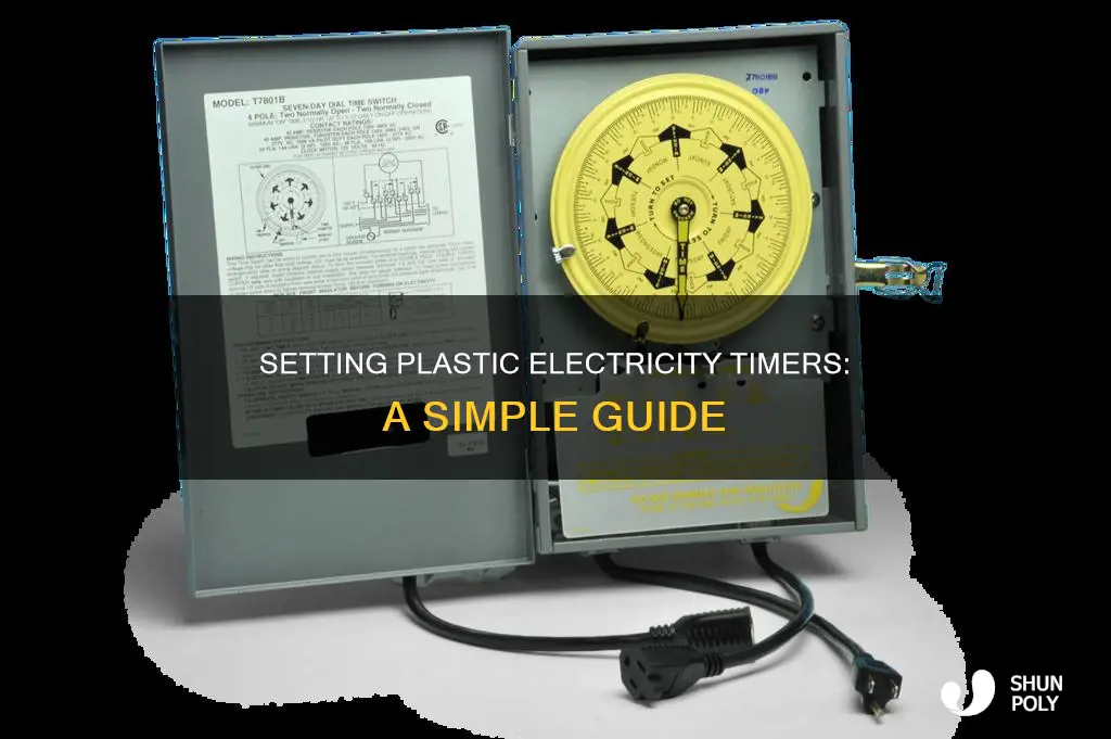 how to set plastic electricity timer