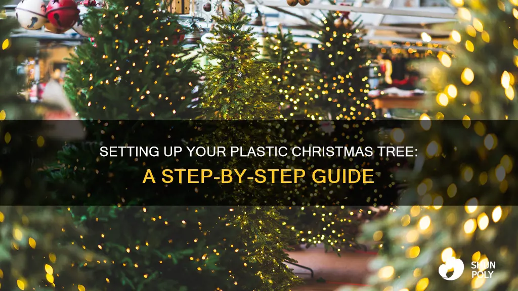 how to set up plastic christmas tree