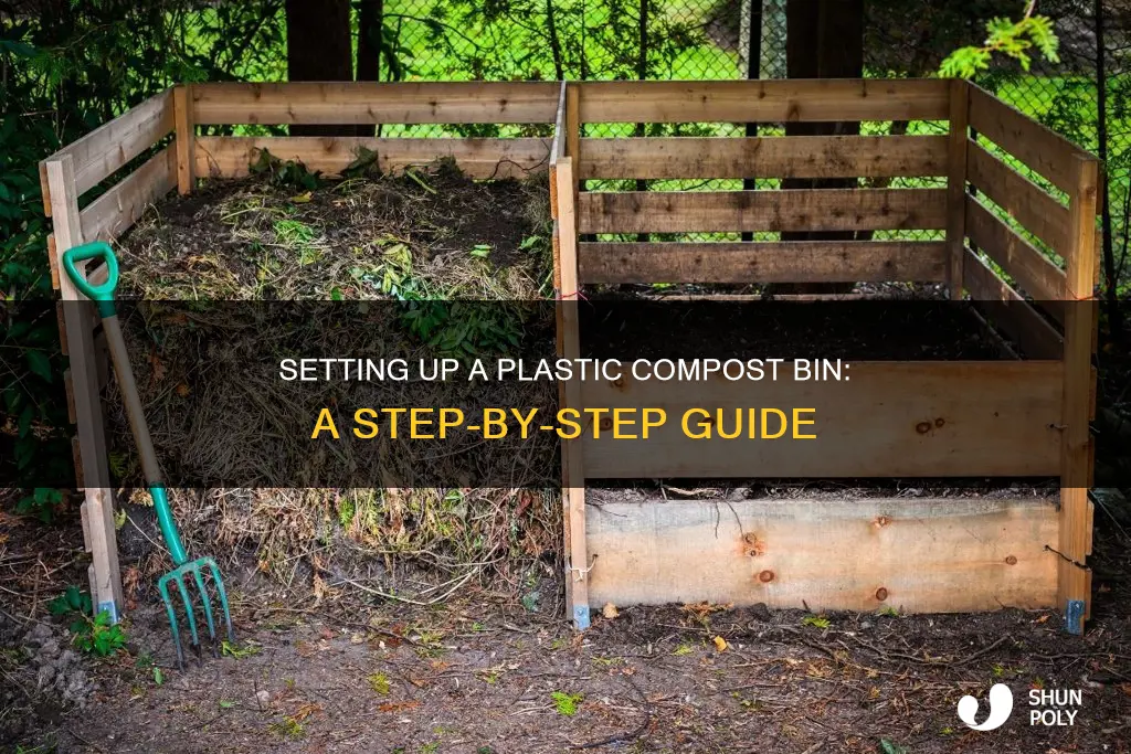 how to set up plastic compost bin