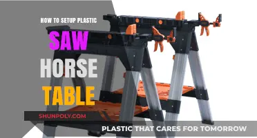Setting Up a Sturdy Saw Horse Table