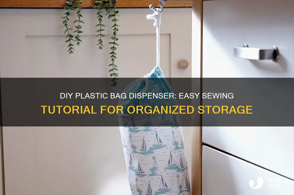 how to sew a plastic bag dispenser