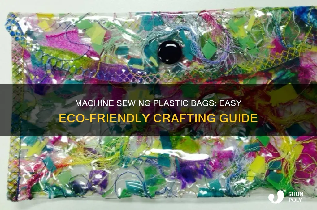 how to sew a plastic bag onmachine