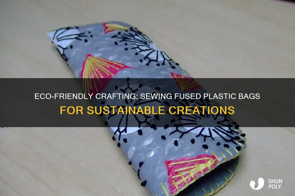 how to sew fused plastic bags