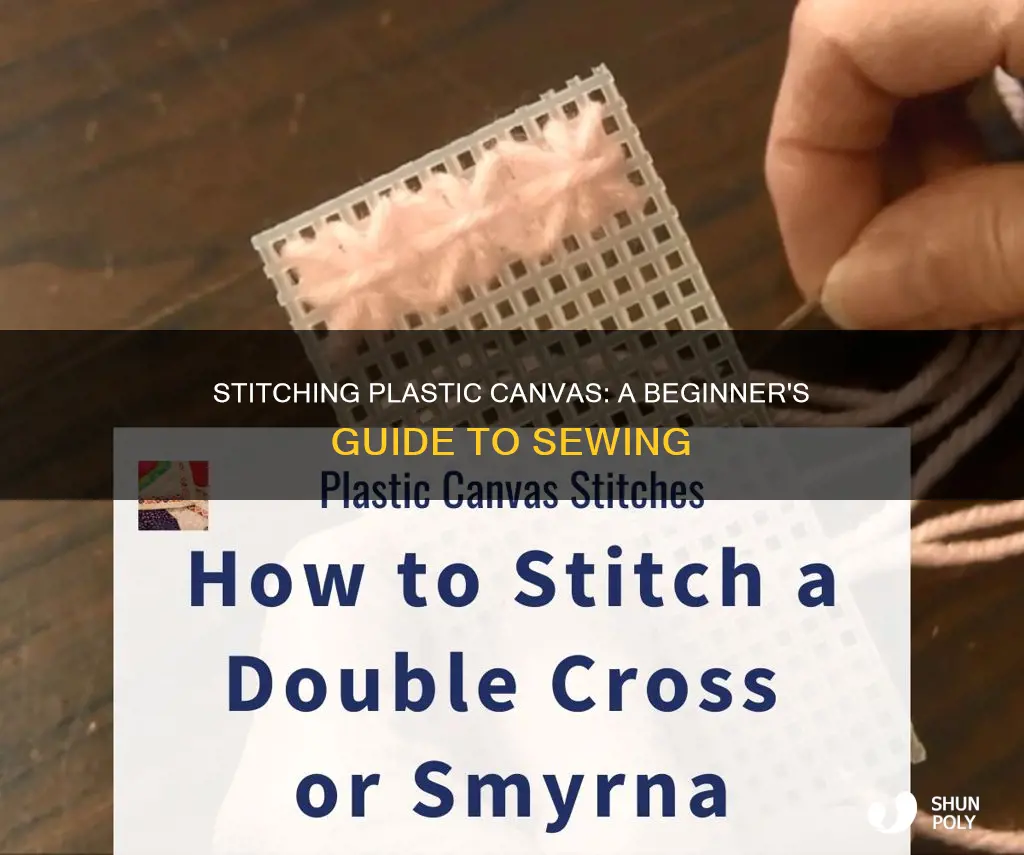 how to sew plastic canvas together