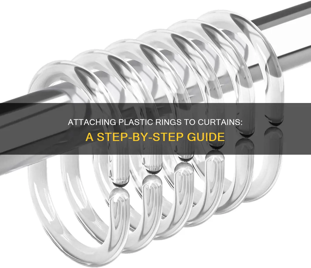 how to sew plastic rings on curtains