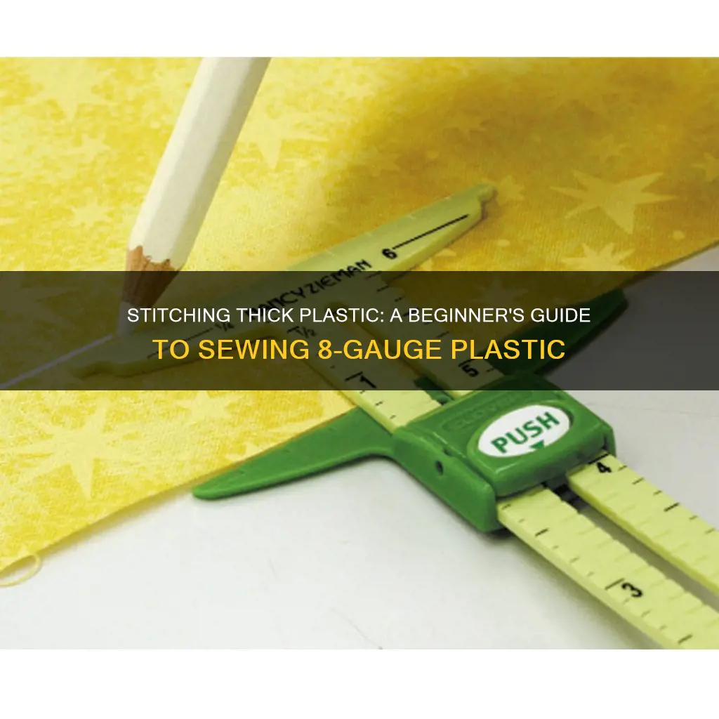 how to sew with 8 gauge plastic