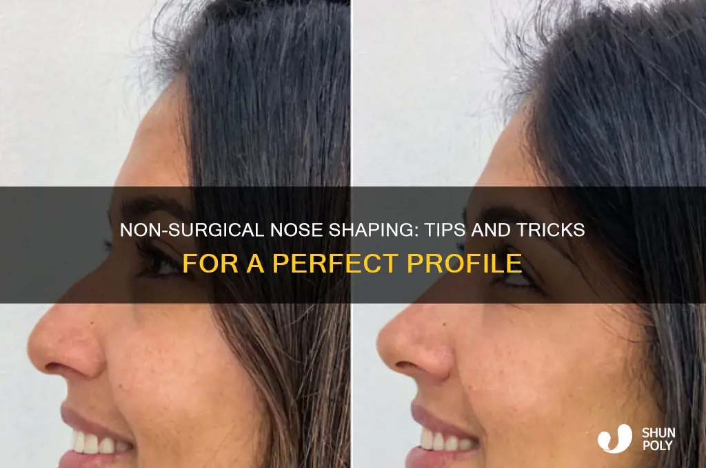 how to shape your nose without plastic surgery