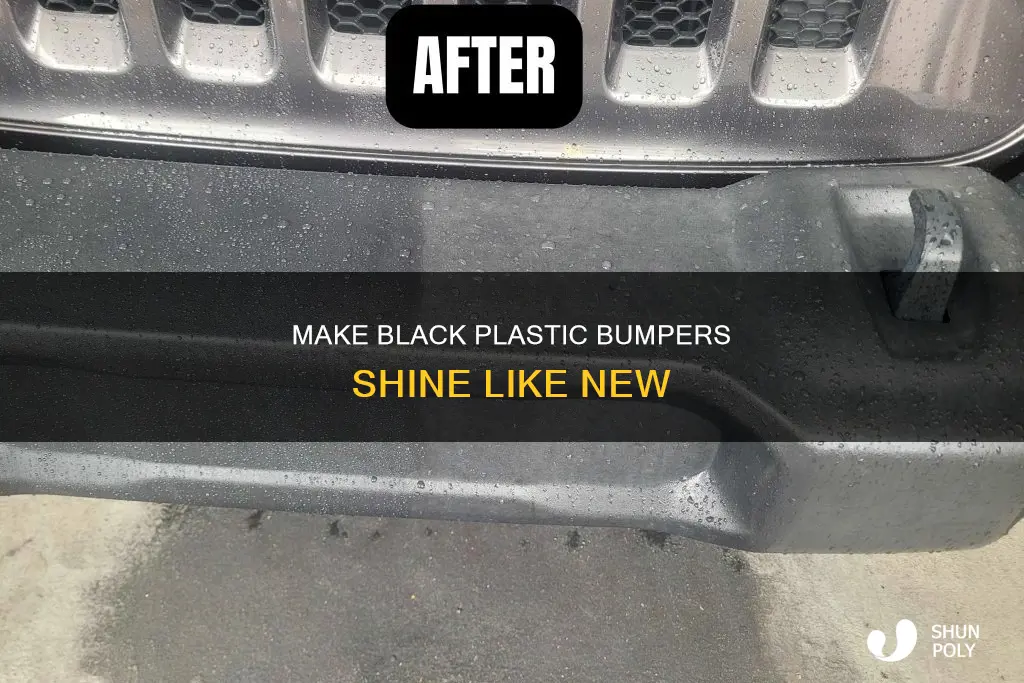 how to shine black plastic bumpers