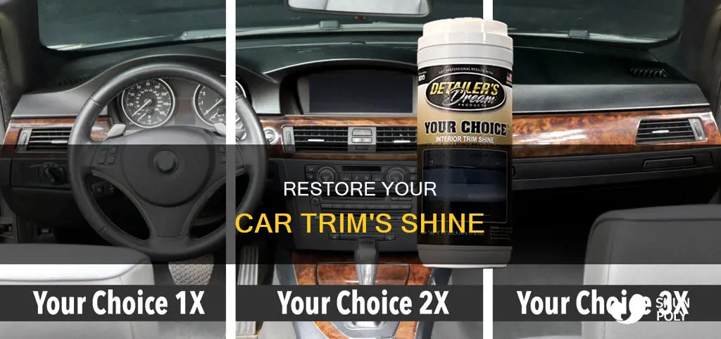 how to shine plastic car trim