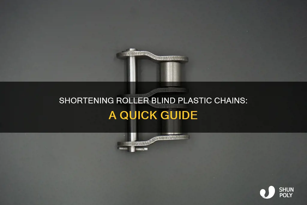 how to shorten roller blind plastic chain