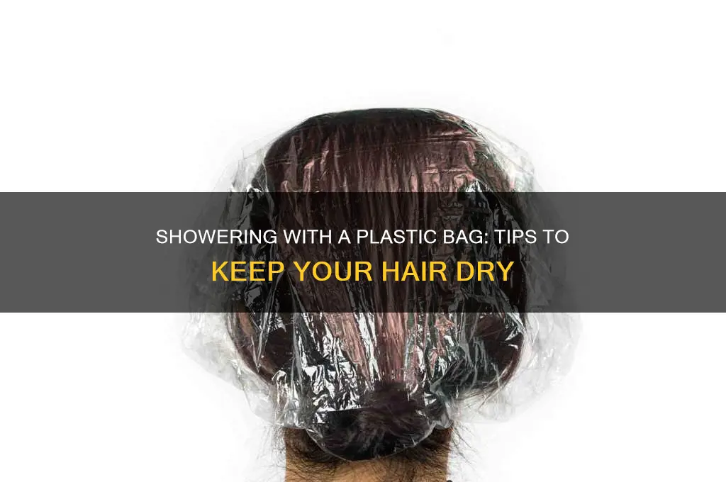 how to shower with plastic bag on hair