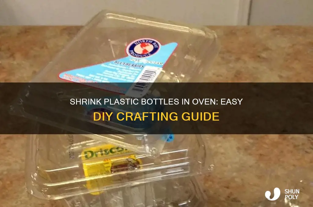 how to shrink a plastic bottle in the oven