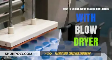 Shrink Wrapping Plastic Containers: Blow Dryer Technique