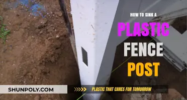 The Secret to Sinking Plastic Fence Posts
