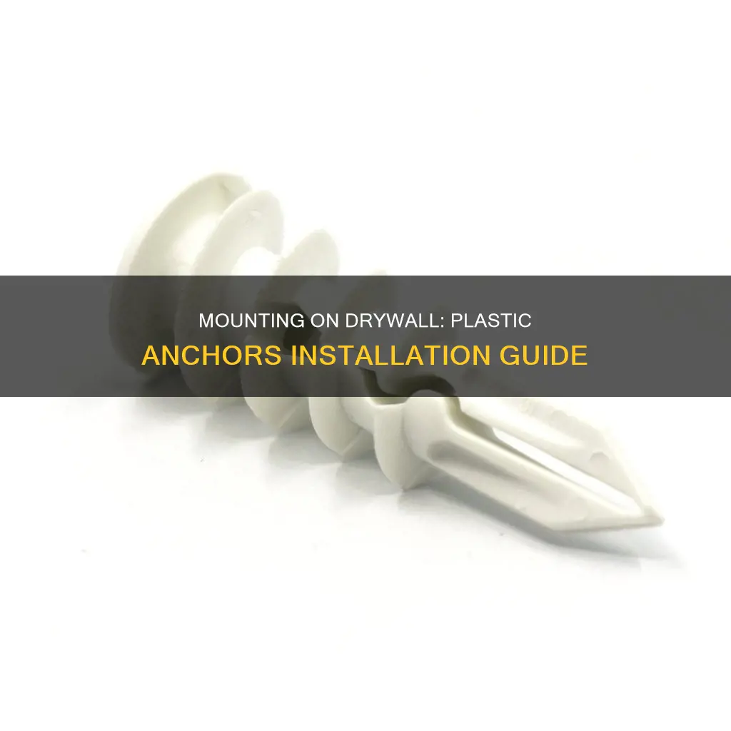how to sink plastic anchor into drywall