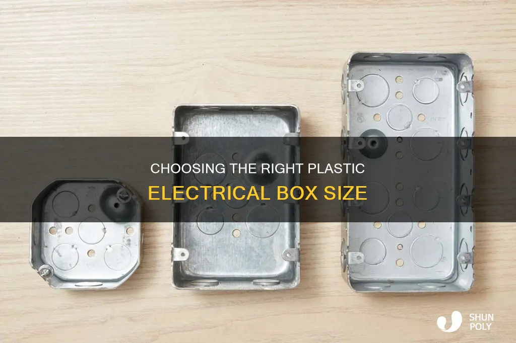 how to size plastic electrical boxes