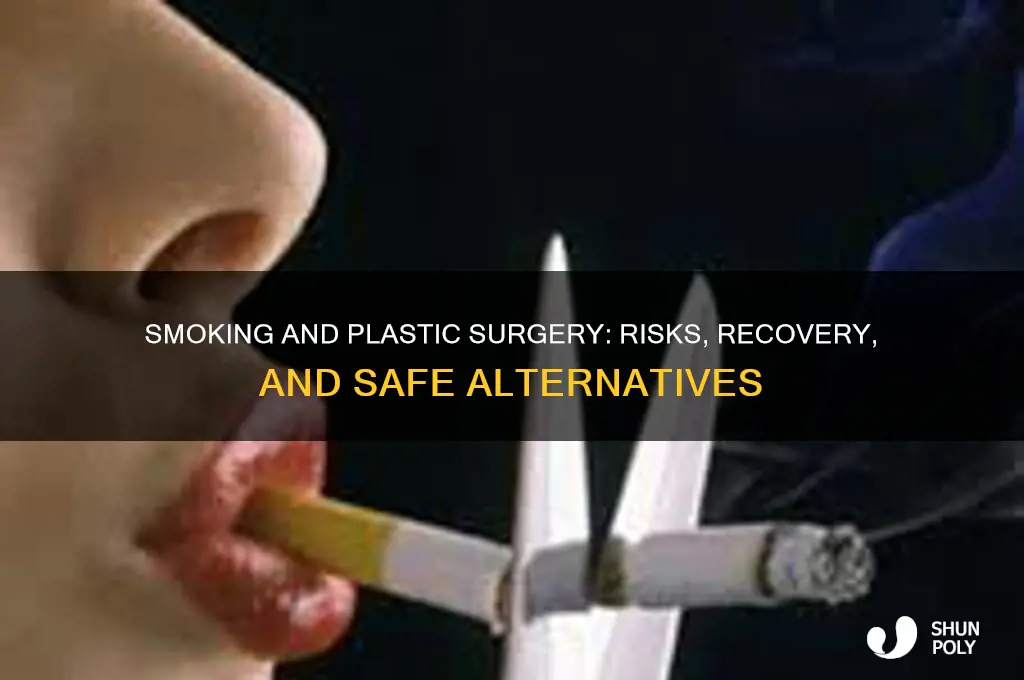 how to smoke while having plastic surgery