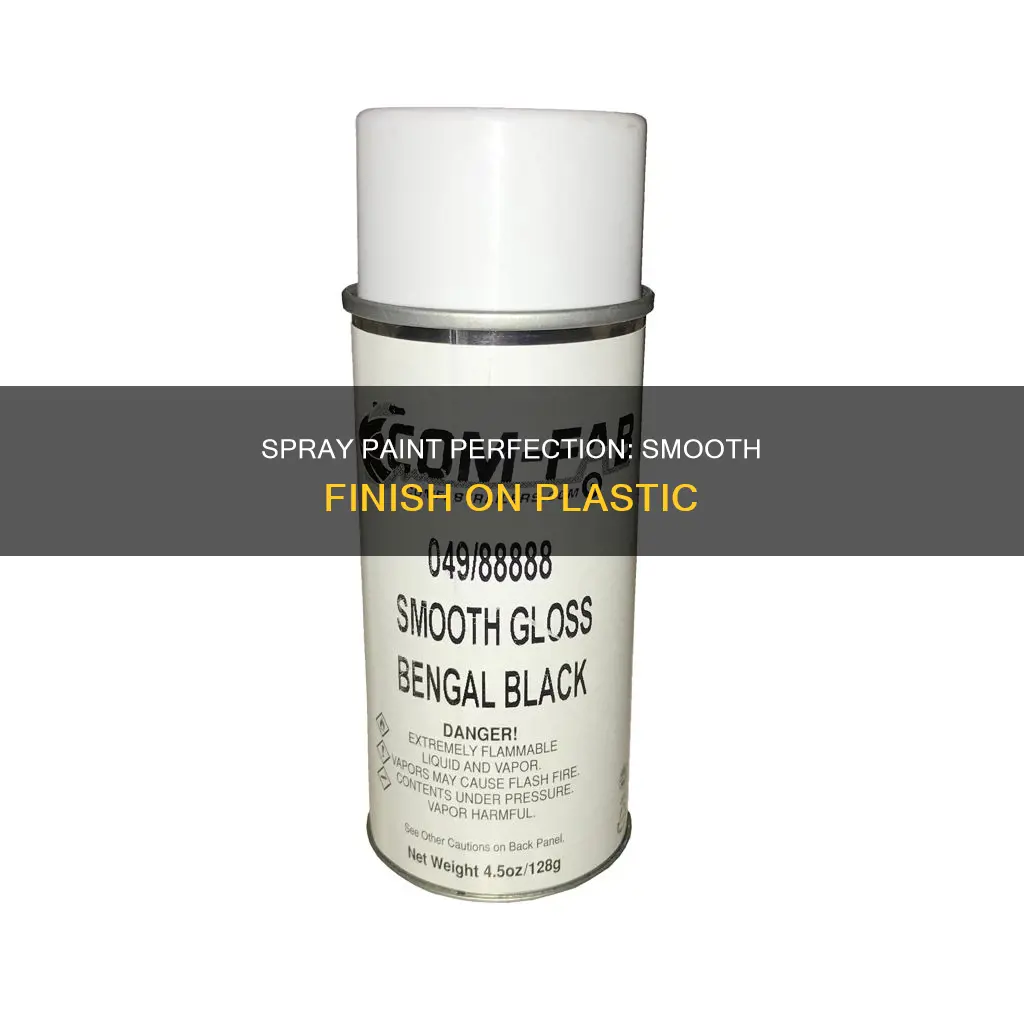 how to smooth out spray paint on plastic