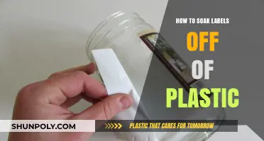 Removing Labels from Plastic: Soaking Techniques that Work