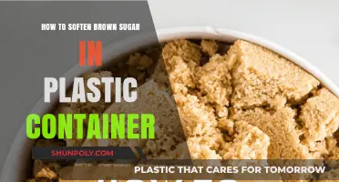 Quickly Soften Brown Sugar: Plastic Container Tips