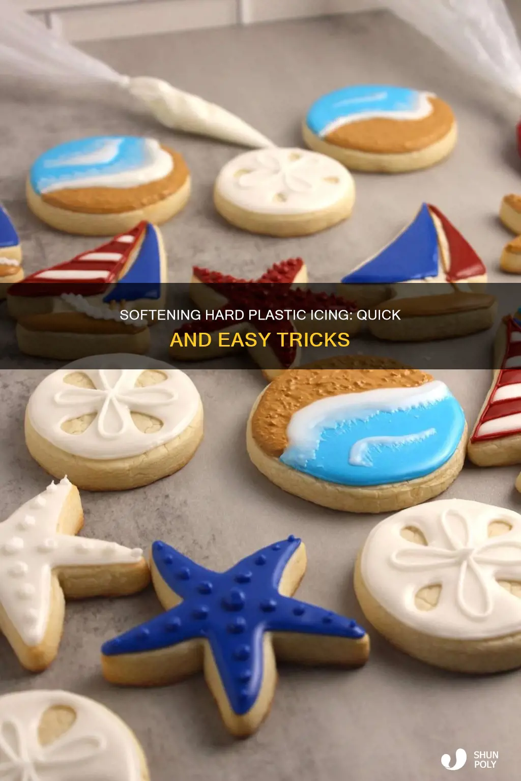 how to soften hard plastic icing