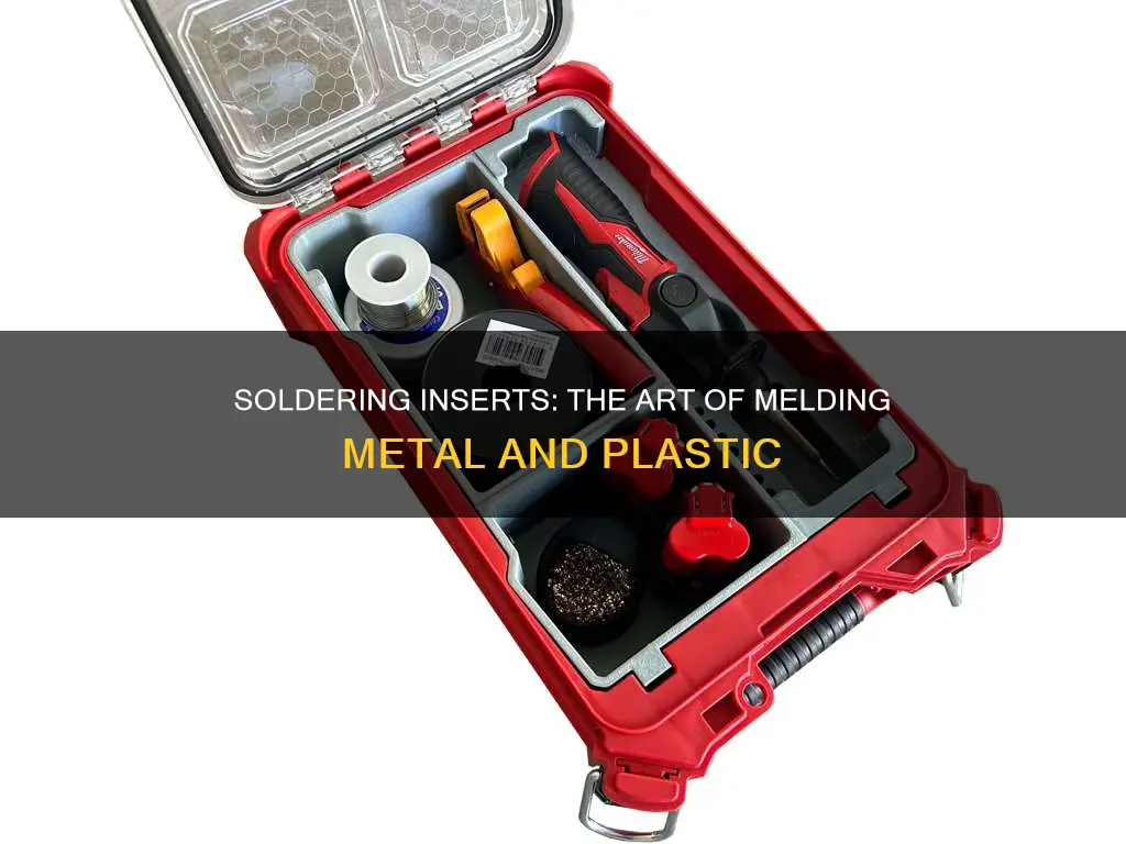 how to solder insert into plastic