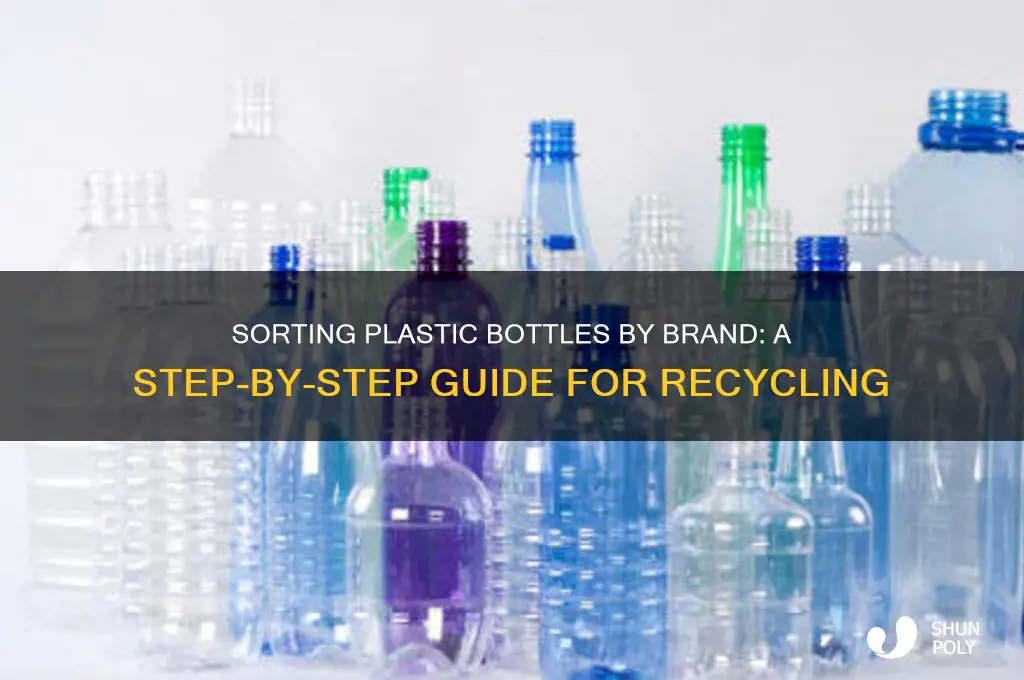 how to sort plastic bottles by brand