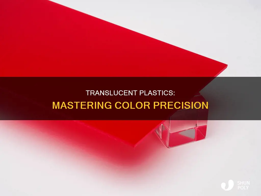 how to specify translucent plastic color