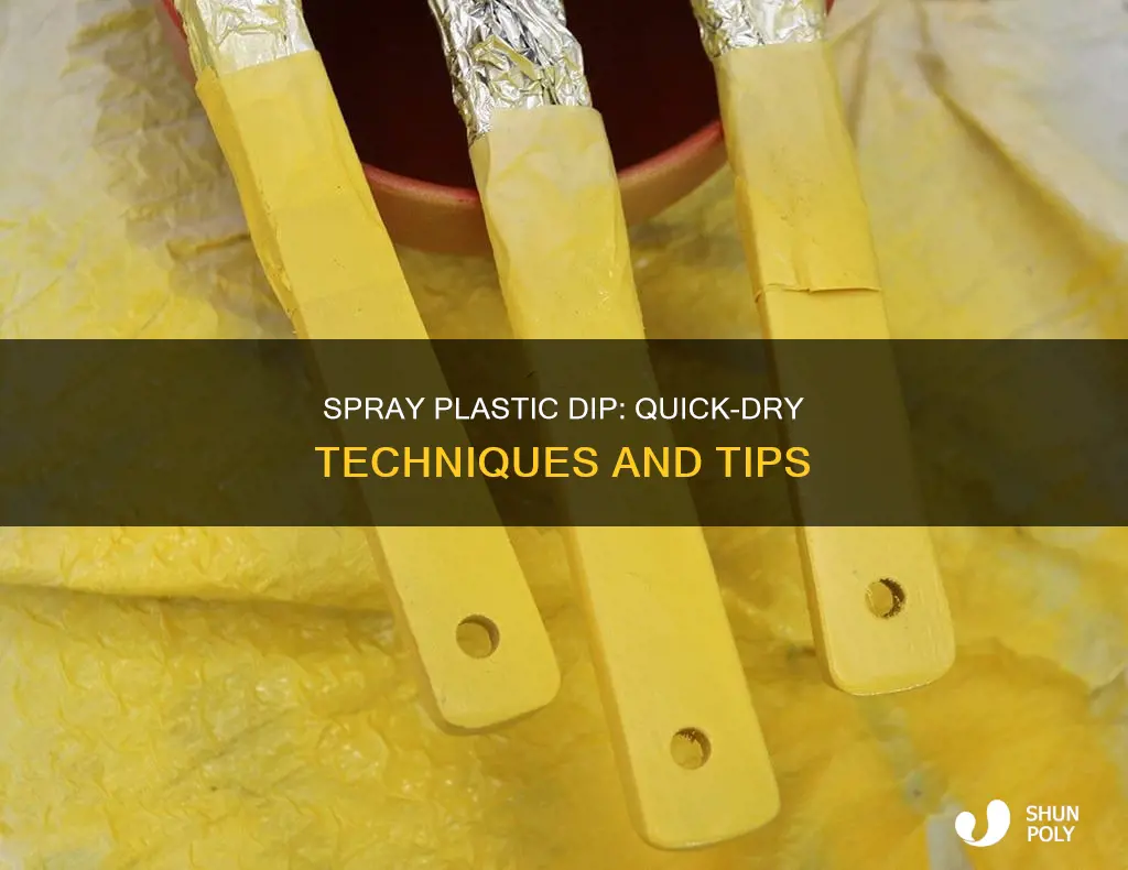 how to speed dry spray plastic dip