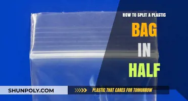 Easy Method to Split a Plastic Bag in Half Safely