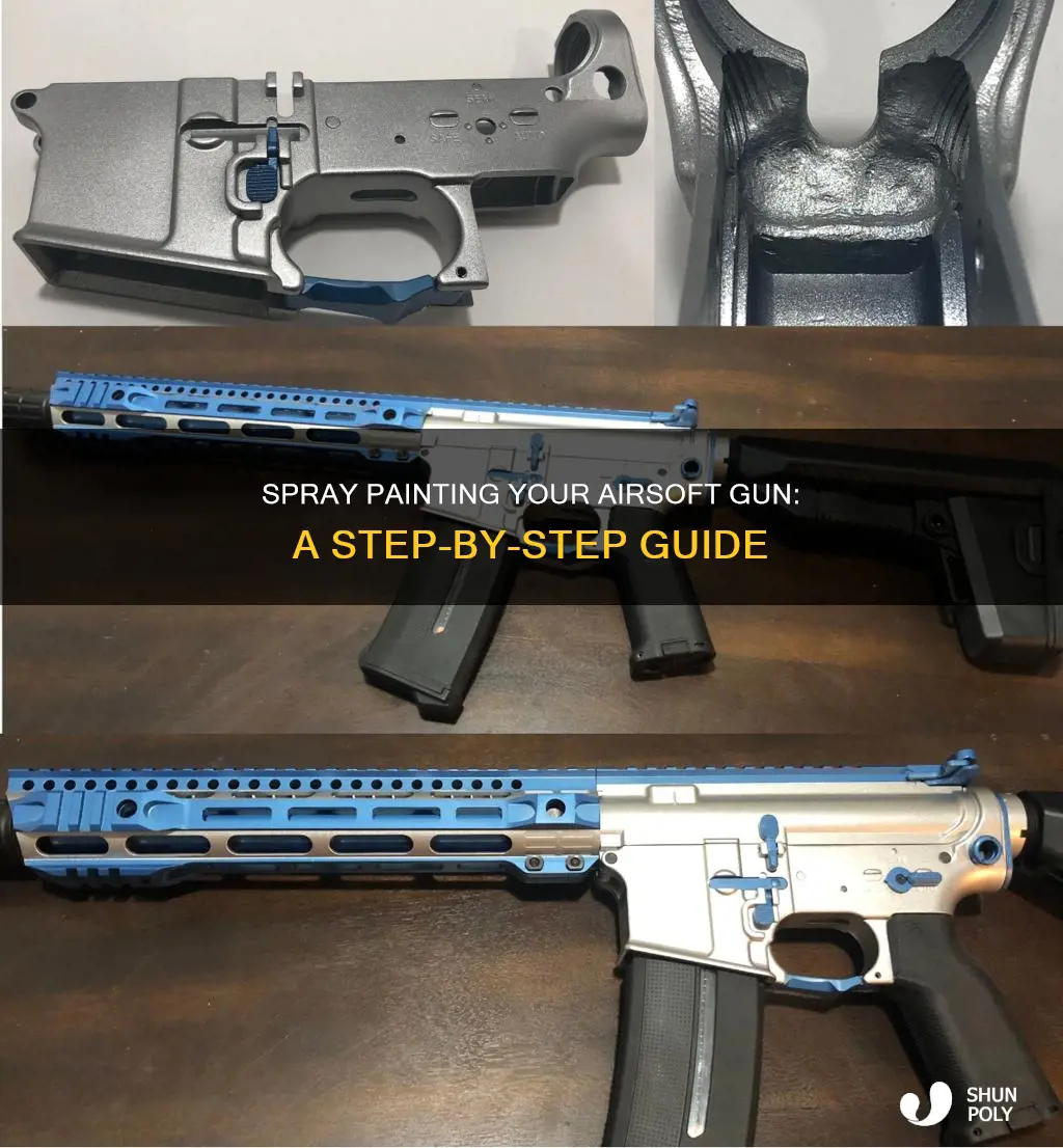 how to spray paint a plastic airsoft gun